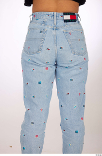 Jimena blue embellished jeans casual dressed thigh 0005.jpg